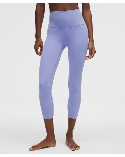 lululemon athletica Blue – Align High-Rise Crop Leggings – 23" – /Pastel – Size 4