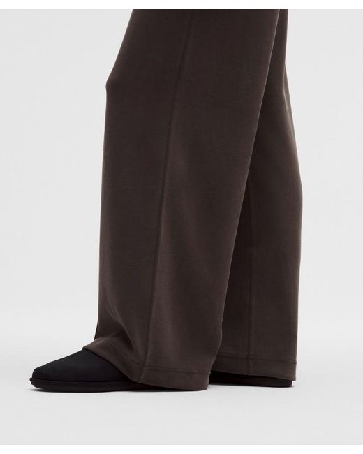 lululemon athletica Brown Softstreme Pintuck High-Rise Wide-Leg Pant