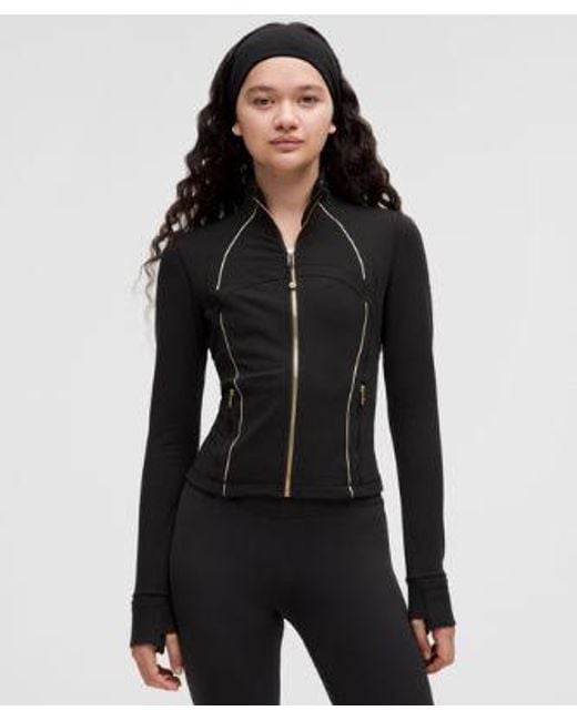 lululemon athletica Black Define Cropped Jacket Luon Sparkle