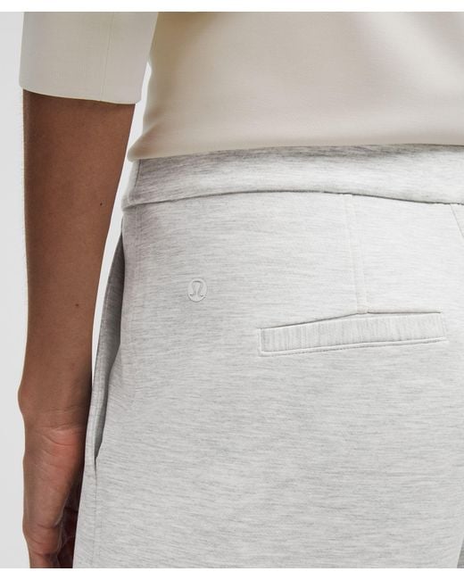 lululemon athletica White Softstreme Pintuck Mid-Rise Pant