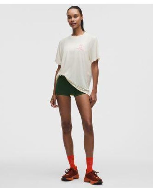 lululemon athletica White – Jersey Training Short-Sleeve Shirt For All Runners – – Size 14