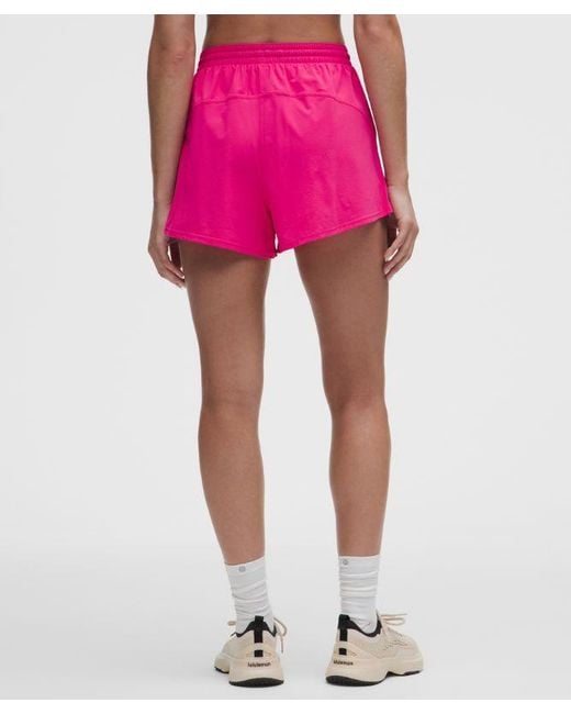 lululemon athletica Pink Court Rival High-Rise Short 3"