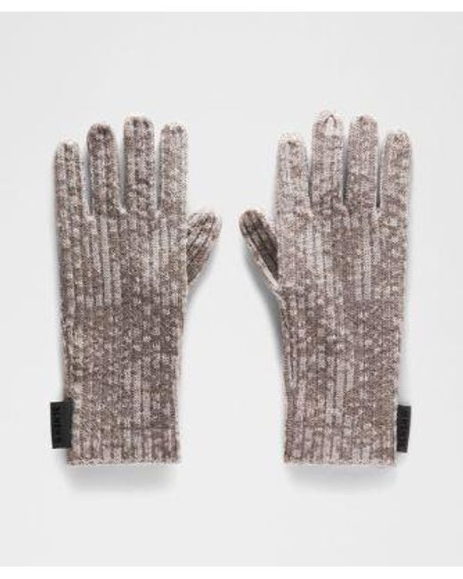lululemon athletica Multicolor – Ribbed Merino Wool Gloves Slnsh Collection – – Size Large