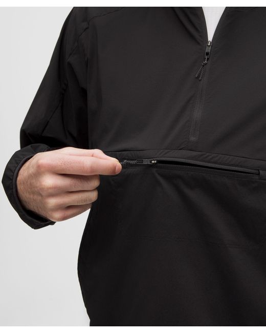 lululemon athletica Black Multi-Pocket Running Anorak for men