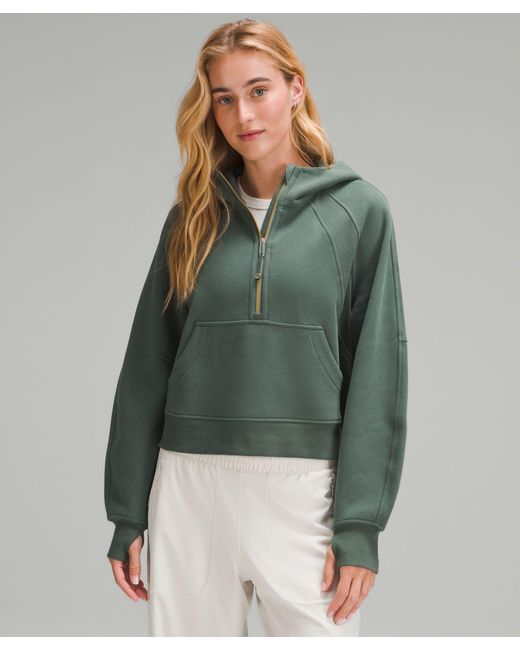 lululemon athletica Scuba Oversized Half-zip Hoodie in Green | Lyst UK
