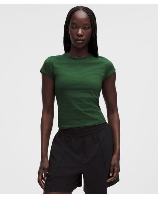 lululemon athletica Green – Organic Baby Tee – – Size Large