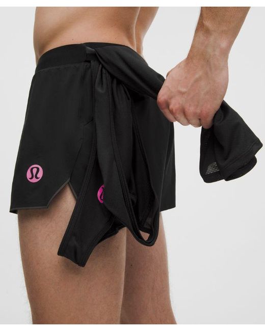 lululemon athletica Black – Fast And Free Split Shorts London '26 – 3" – – Size Large for men