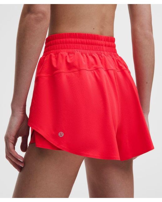 lululemon athletica Red – Shake It Out High-Rise Running Shorts – 2.5" – – Size Large