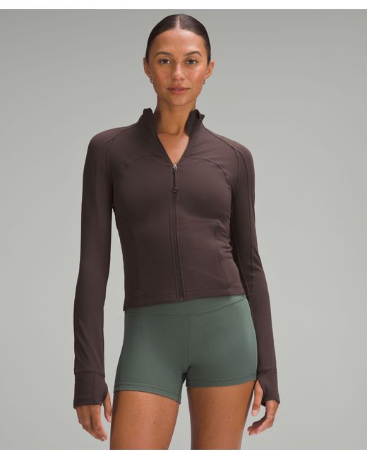 lululemon athletica Define Jacket Nulu - Color Brown - Size 10 in Gray