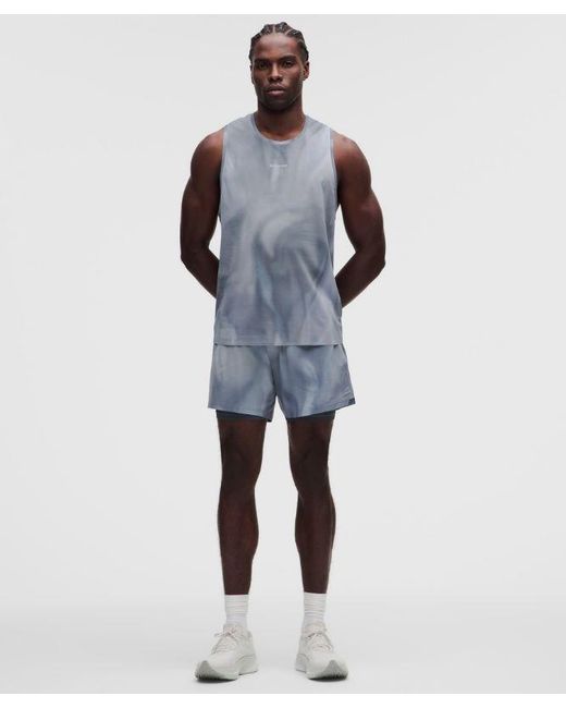 lululemon athletica Blue – Fast And Free Singlet Race Length – – Size Large for men