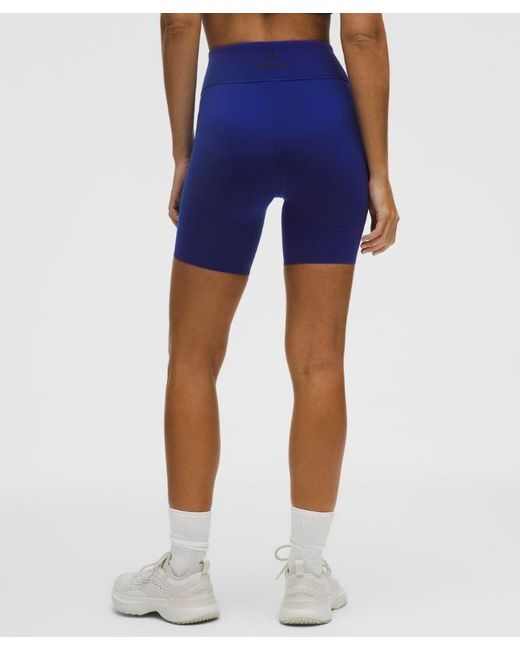 lululemon athletica Blue Santa Monica High-Rise Short 6"