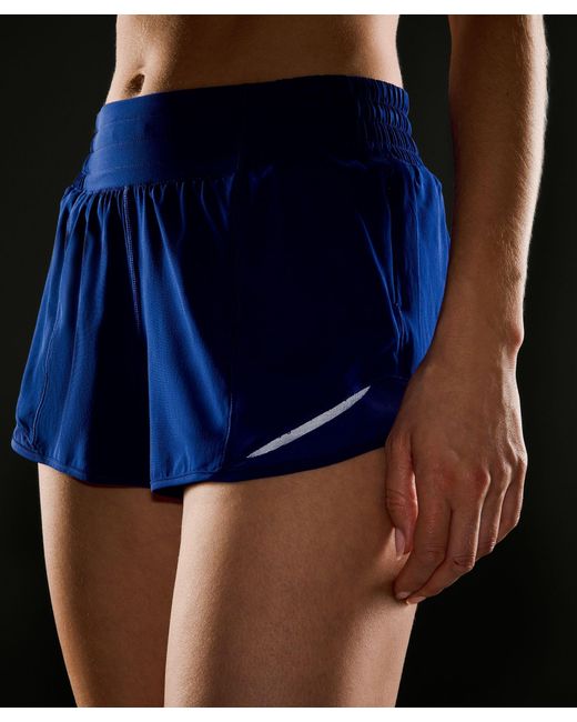 lululemon athletica Blue Hotty Hot High-rise Lined Shorts 2.5"