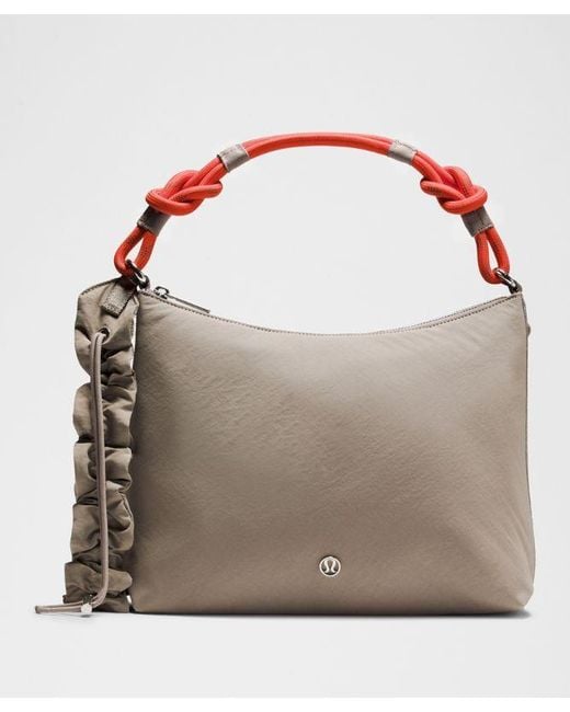 lululemon athletica Brown Convertible Ruched Crossbody Bag 6.5L