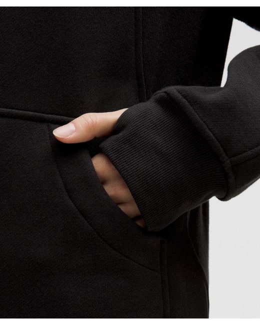 lululemon athletica Black Scuba Oversized Funnel-Neck Half Zip