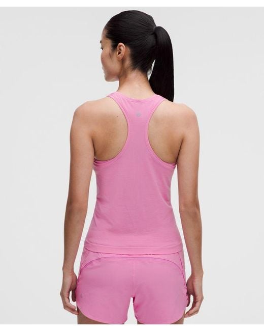 lululemon athletica Pink – Swiftly Tech Racerback Tank Top 2.4 Waist Length – – Size 4