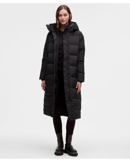 lululemon athletica Wunder Puff Long Jacket - Color Black - Size 12