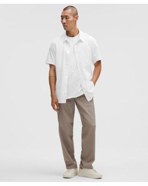 lululemon athletica Airing Easy Short-sleeve Shirt - Color White - Size L for men