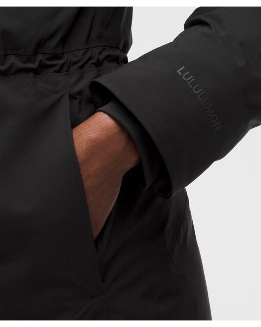 lululemon athletica Black – Waterproof Insulated Cinch-Waist Parka – – Size Large