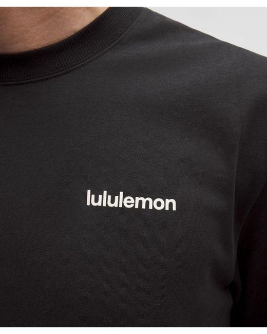 lululemon athletica Black Heavyweight Cotton Jersey T-Shirt for men