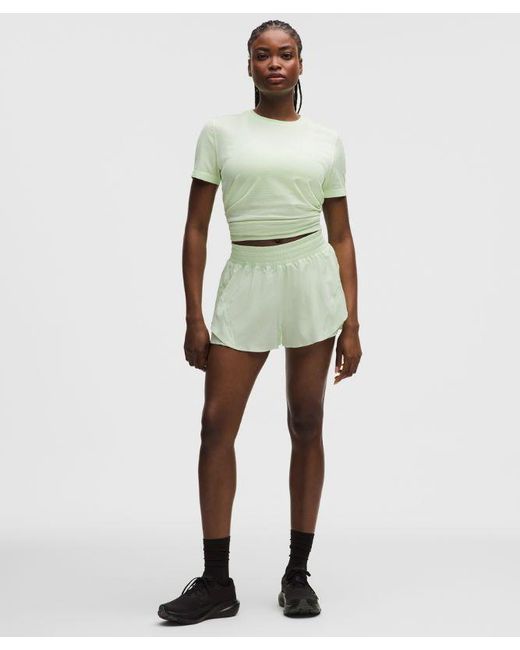 lululemon athletica Green – Shake It Out High-Rise Running Shorts – 2.5" – /Pastel –