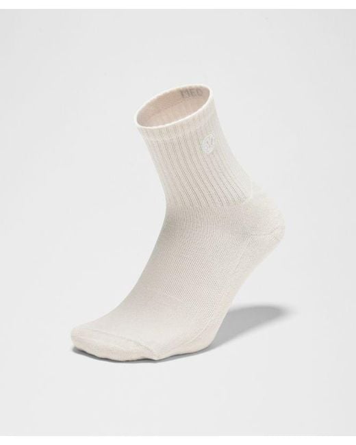 lululemon athletica White Daily Essential Quarter Socks