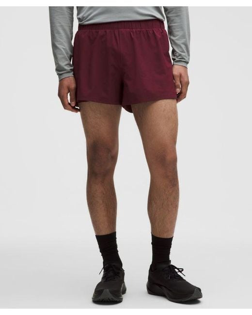 lululemon athletica Gray Mile Maker Ripstop Lined Short 4" for men