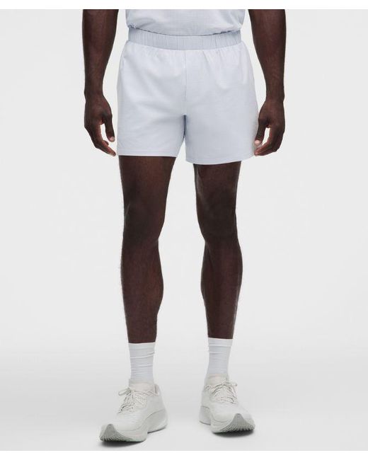 lululemon athletica Gray – Mile Maker Linerless Shorts – 6" – – Size Large for men