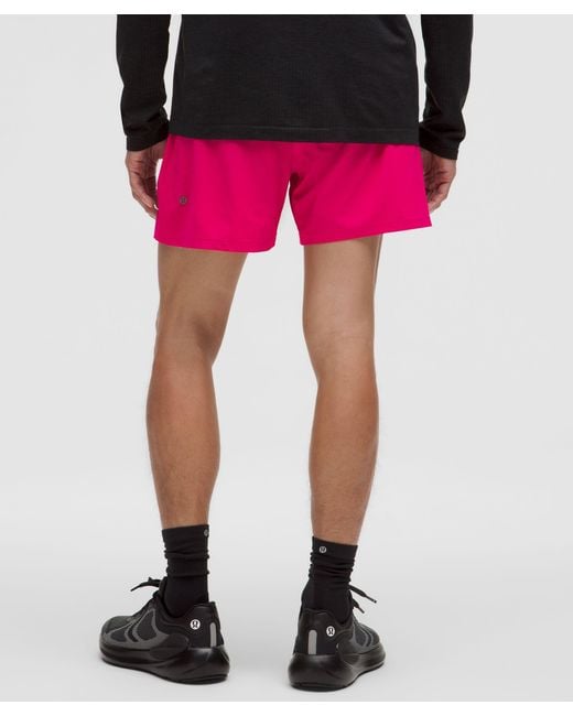 lululemon athletica Pink – Pace Breaker Linerless Shorts – 5" – – Size Medium for men