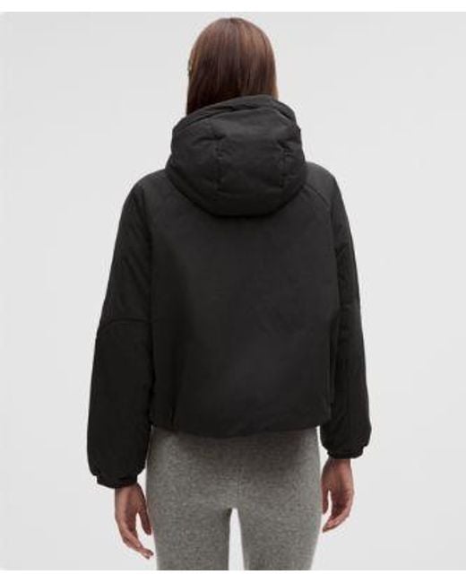 lululemon athletica Black Water-Resistant Insulated Hooded Jacket