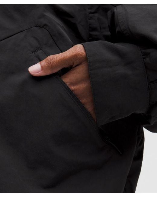 lululemon athletica Black – Oversized Cinch-Hem Reversible Jacket – – Size Large
