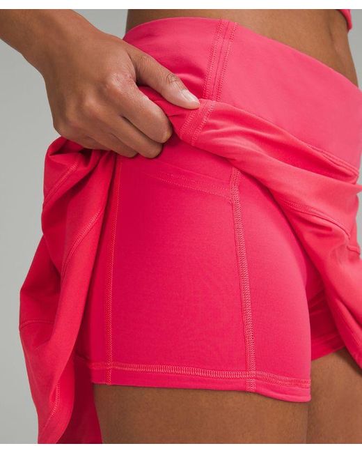 lululemon athletica Pink Pace Rival Mid-rise Skirt Long