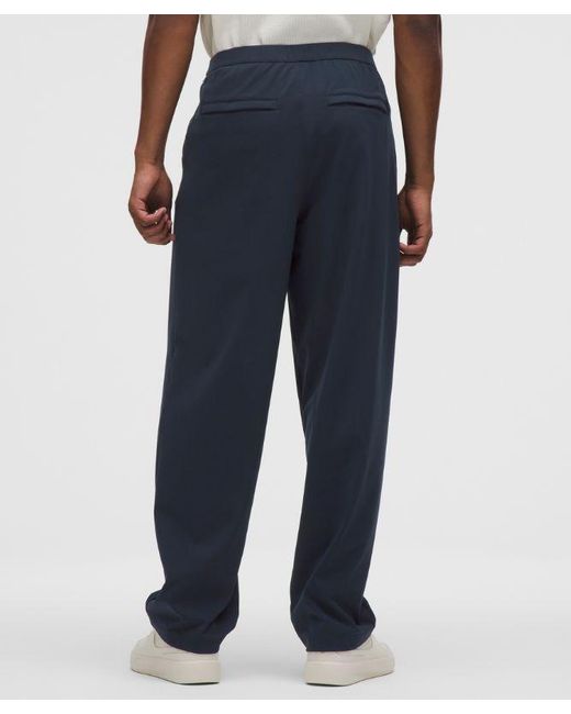 lululemon athletica Blue Daydrift Relaxed-Fit Pleated Trouser Regular for men
