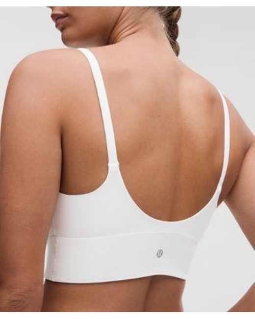 lululemon athletica White Focuser Scoop-Neck Bra Nulu