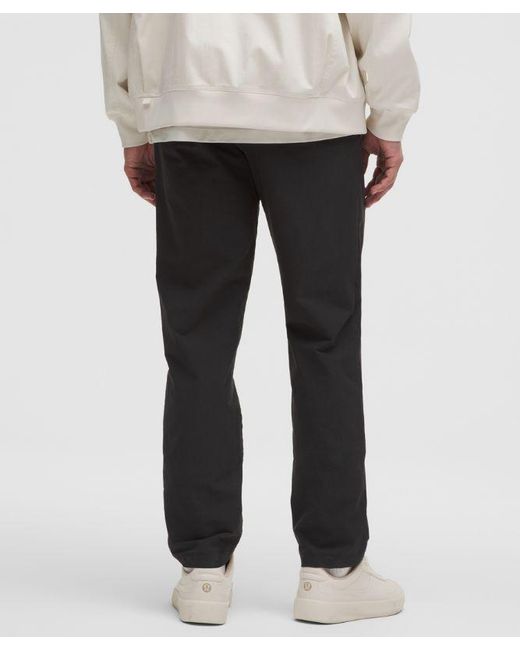 lululemon athletica Black Abc Classic-Fit Trouser 34L for men