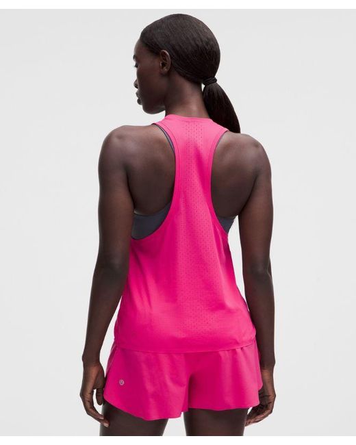 lululemon athletica Pink Fast And Free Singlet