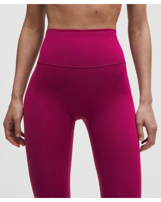 lululemon athletica Red Wunder Train No Line High-Rise Tight 28"