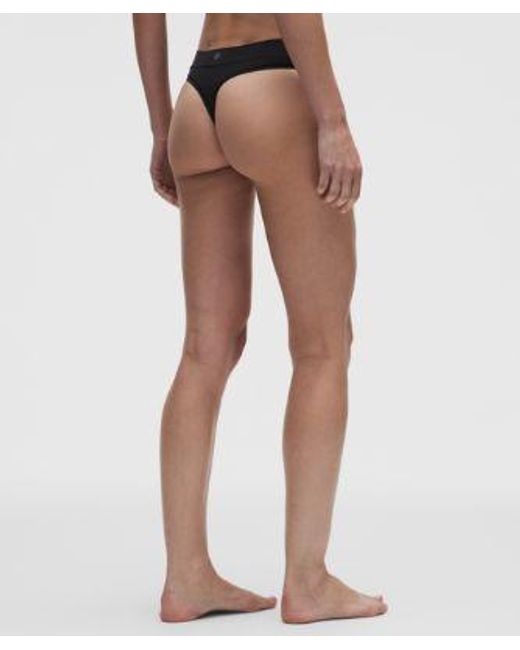 lululemon athletica Natural – Underease Mid-Rise Thong Underwear 5 Pack – /Khaki – Size Large