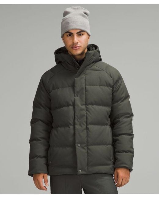 lululemon athletica Gray Wunder Puff 600-Down-Fill Jacket Tech Canvas for men