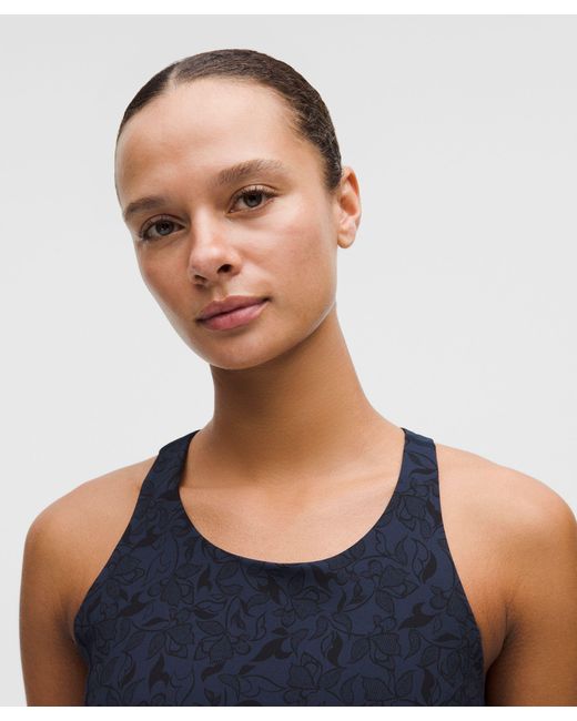 lululemon athletica Blue Wunder Train Racerback Tank Top