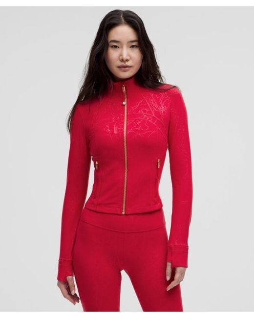 lululemon athletica Red Lunar New Year Define Cropped Jacket Nulu