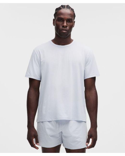 lululemon athletica White – Mile Maker Short-Sleeve T-Shirt – – for men