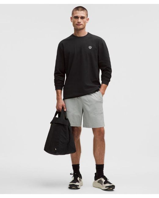 lululemon athletica Black – Heavyweight -Jersey Long-Sleeve Shirt London – – Size Small for men