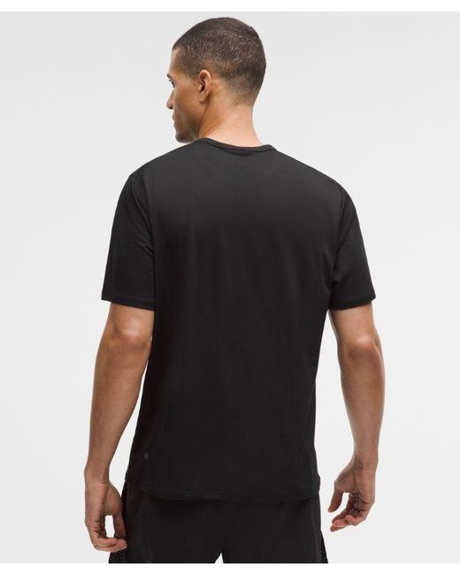 lululemon athletica Black Fast And Free Short-Sleeve Shirt for men
