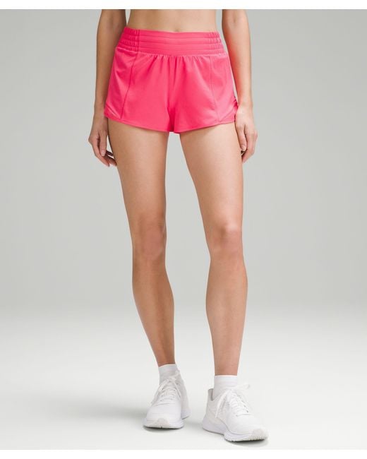 lululemon athletica Hotty Hot High-rise Lined Shorts - 2.5 - Color  Neon/pink - Size 10