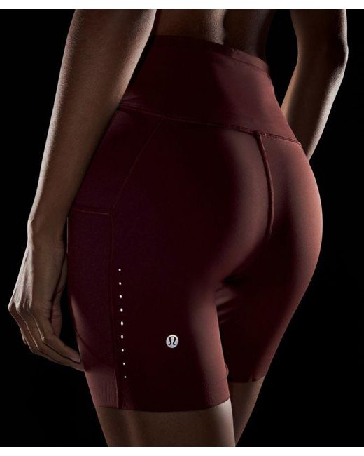lululemon athletica Red Fast And Free High-Rise Short 6"