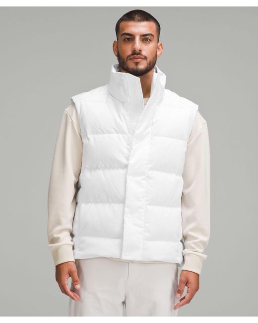 lululemon athletica Wunder Puff Vest Tech Canvas - Color White - Size L for men
