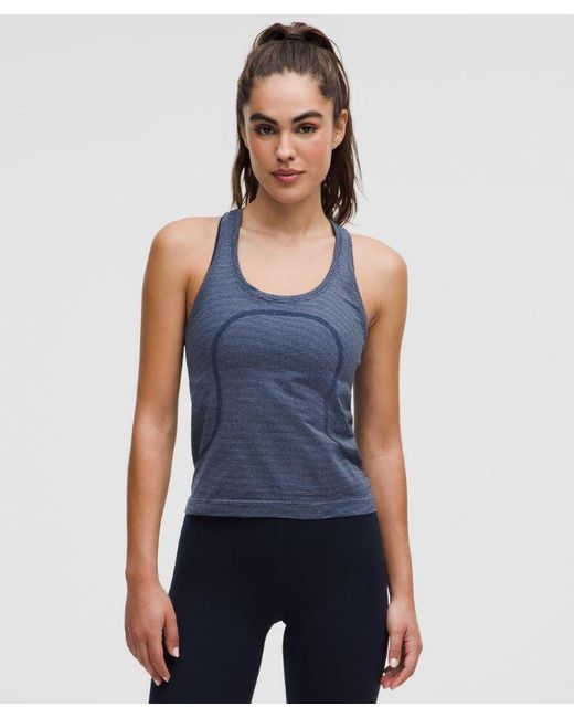 lululemon athletica Blue – Swiftly Tech Racerback Tank Top 2.0 Waist Length – – Size 20