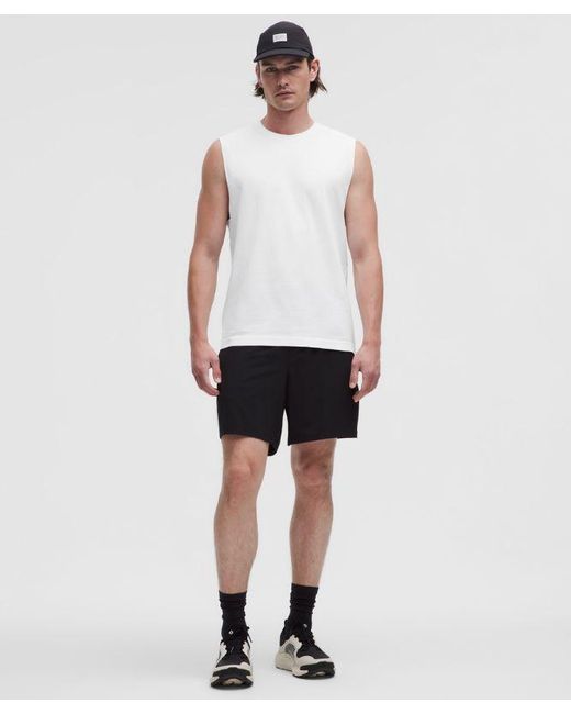 lululemon athletica White Metal Vent Tech Sleeveless Shirt for men