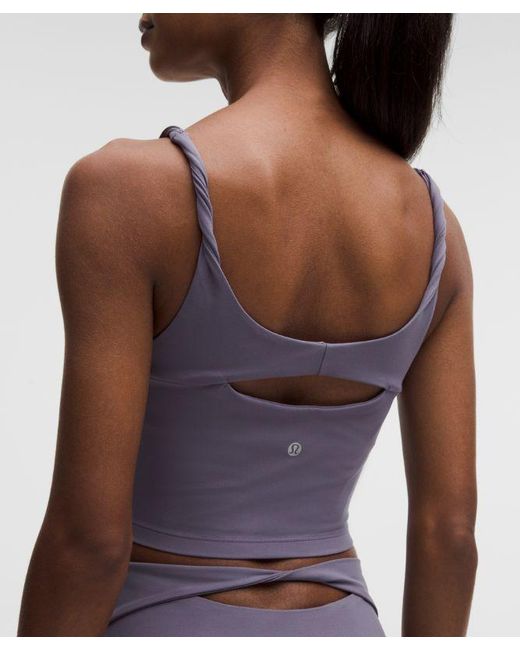 lululemon athletica Blue Align Twist-Strap Cropped Tank Top