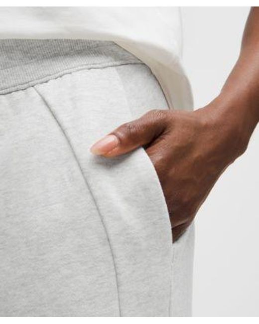 lululemon athletica White Scuba Mid-Rise Wide-Leg Pant